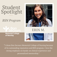 Student Spotlight: Erin M.